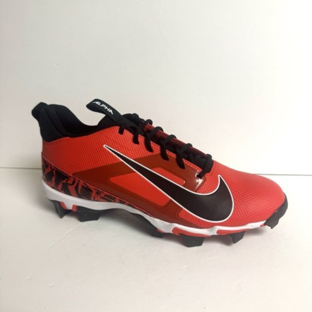 Nike Men's Alpha Menace 4 Shark Football Cleats Red Size 11M